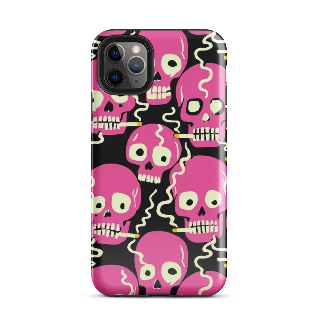 Sugar Skull Static on Tough Case for iPhone® — Front
