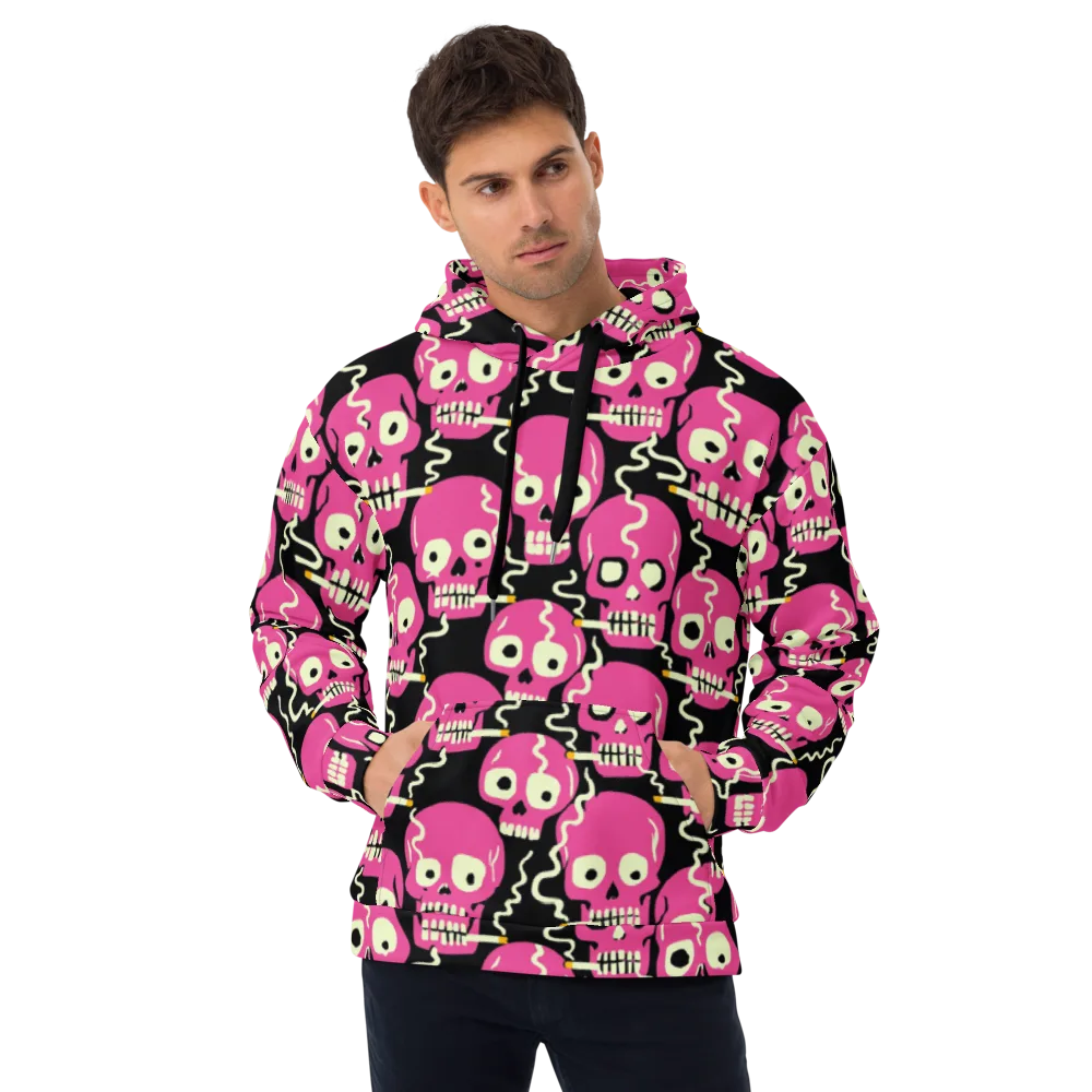 Sugar Skull Static on Hoodie — Front