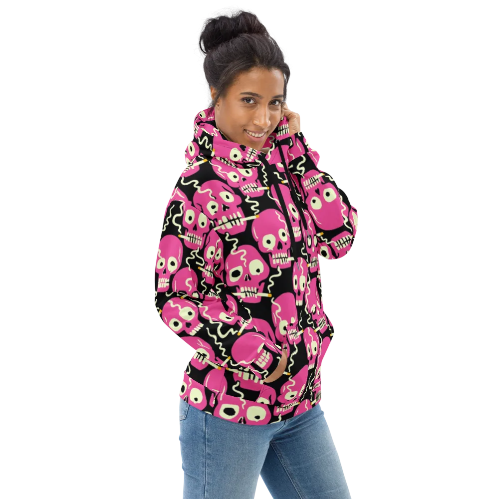 Sugar Skull Static on Hoodie — Right