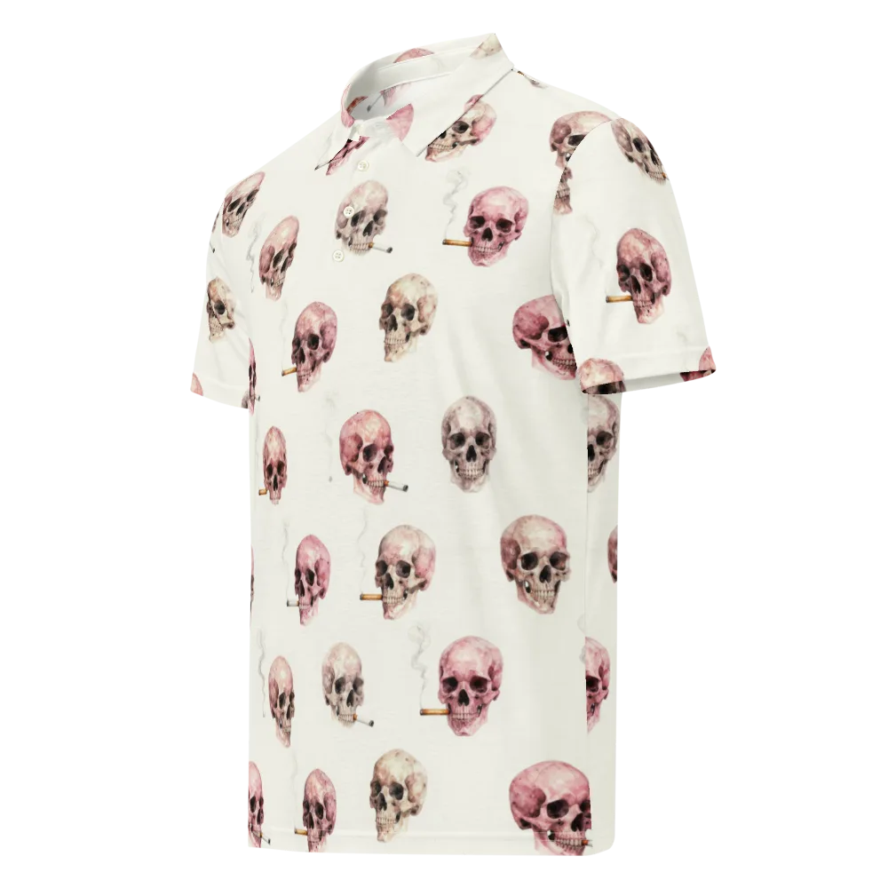 Rosebone Revue on Men's Slim Fit Polo Shirt — Left Front