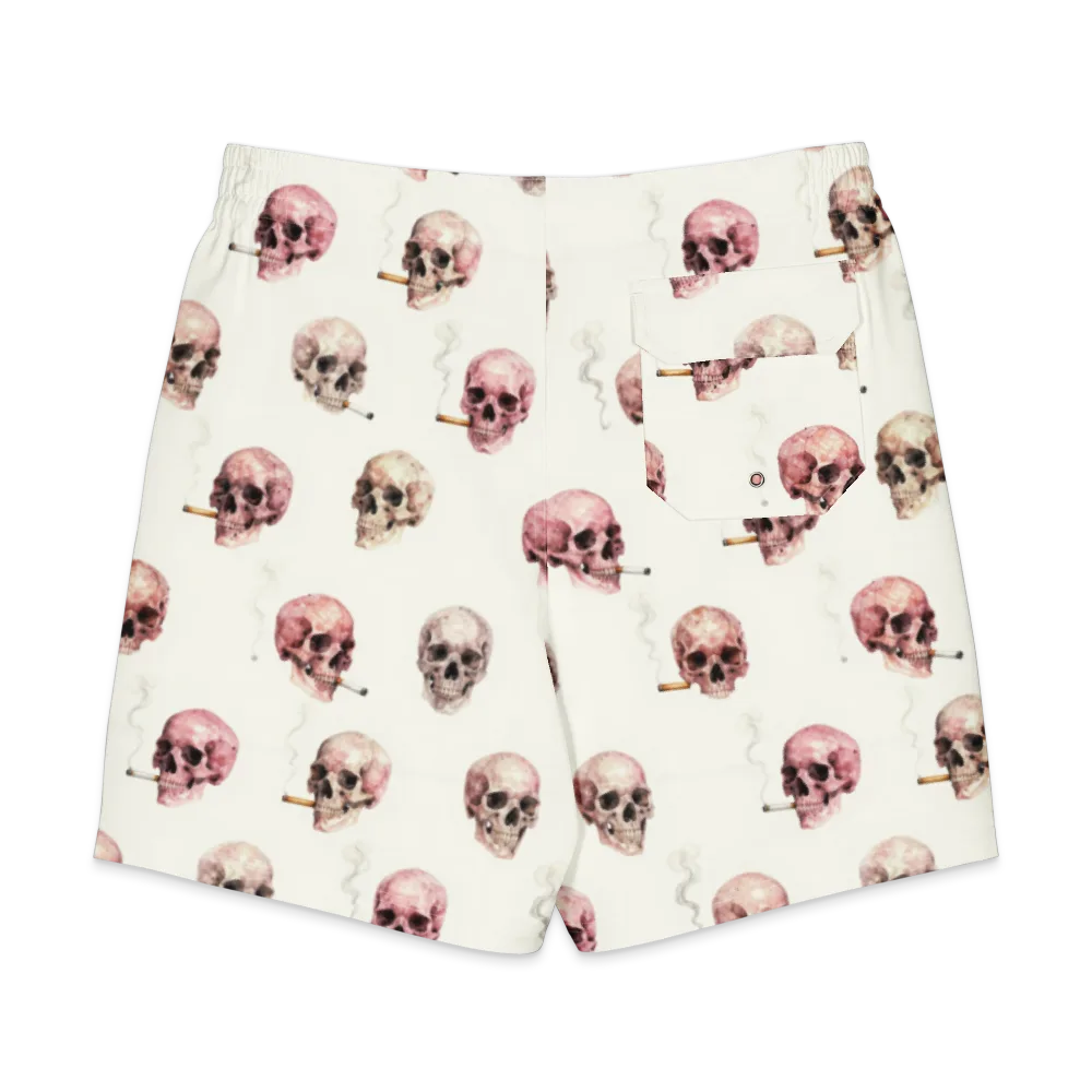 Rosebone Revue on Men's Board Shorts — Back