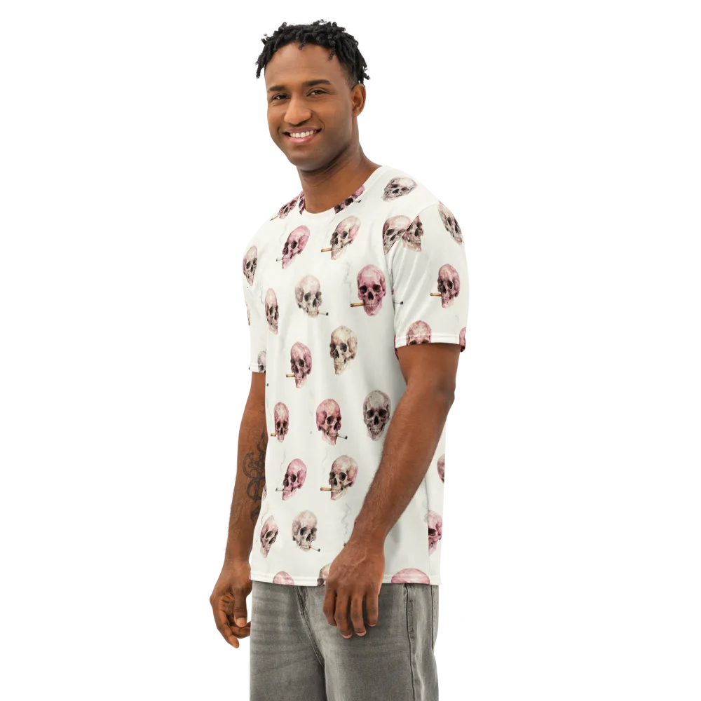 Rosebone Revue on Men's Cotton Crew Neck T-Shirt — Left Front