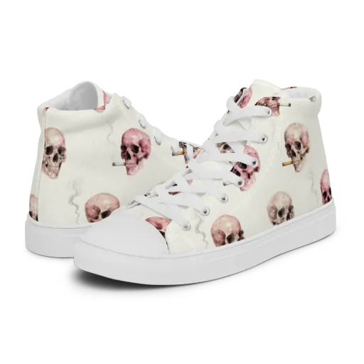 Rosebone Revue on a Men's High Top Canvas Shoes