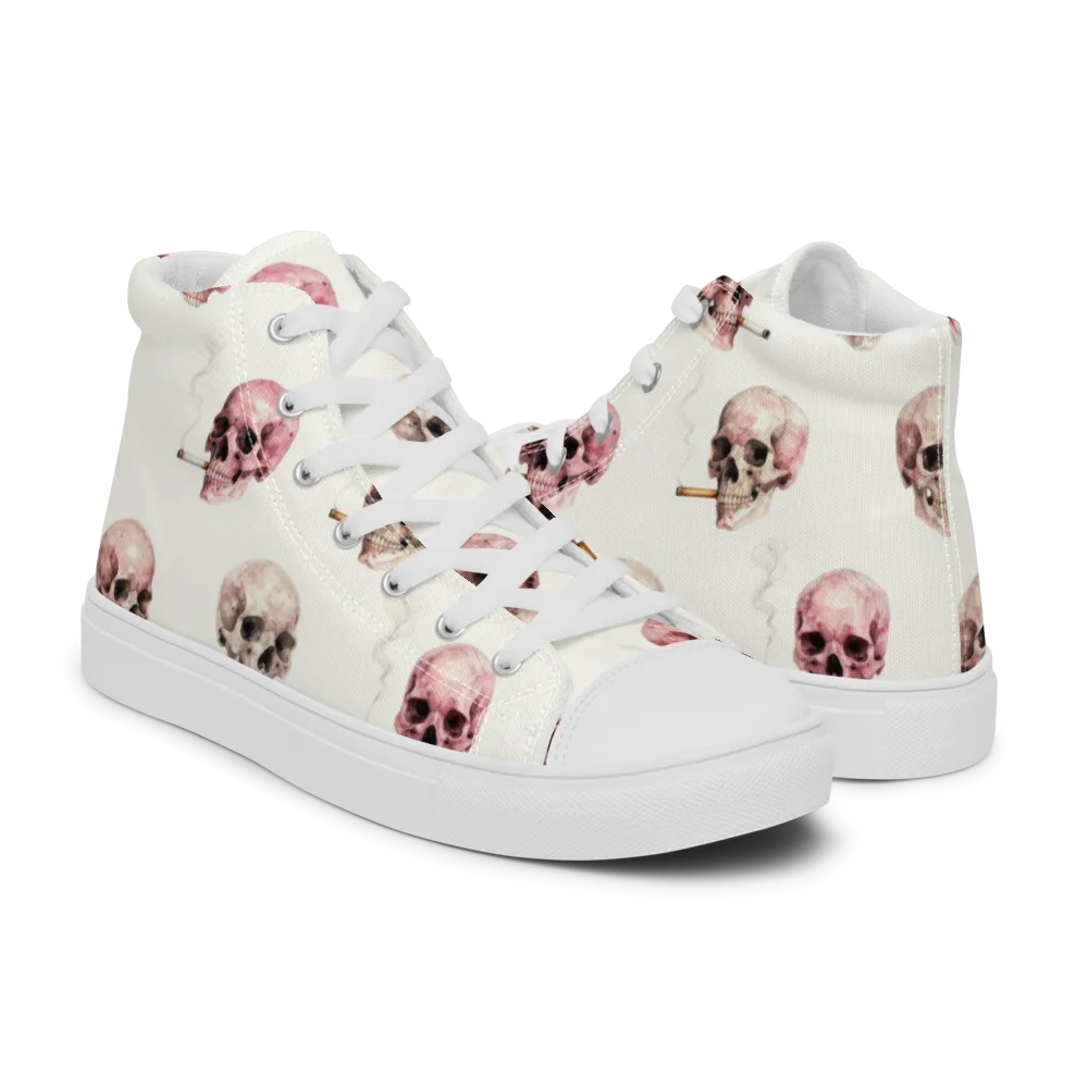 Rosebone Revue on Men's High Top Canvas Shoes — Right