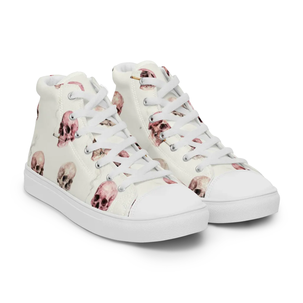 Rosebone Revue on Women's High Top Canvas Shoes — Right Front