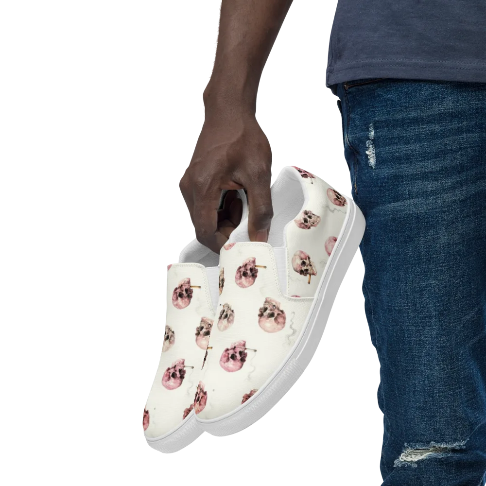 Rosebone Revue on Men's Slip-On Canvas Shoes — Left Front