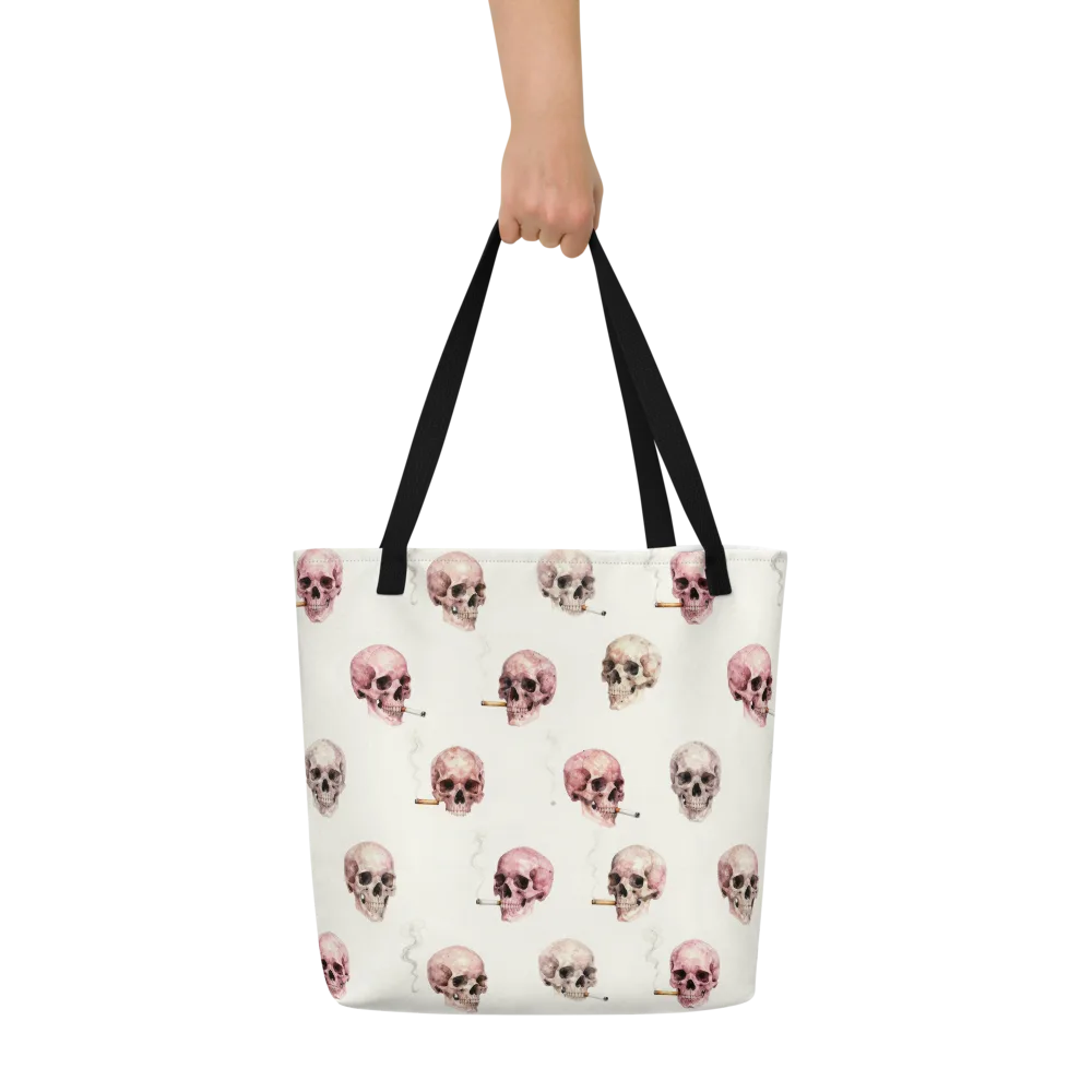 Rosebone Revue on Large Tote Bag W/ Pocket — Front