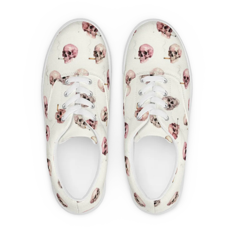 Rosebone Revue on Men's Lace-Up Canvas Shoes — Front