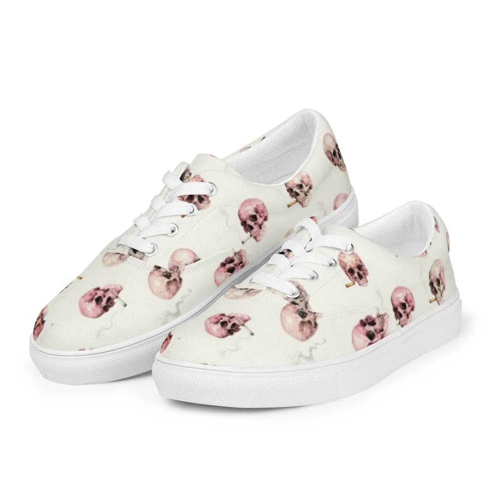 Rosebone Revue on Men's Lace-Up Canvas Shoes — Left Front