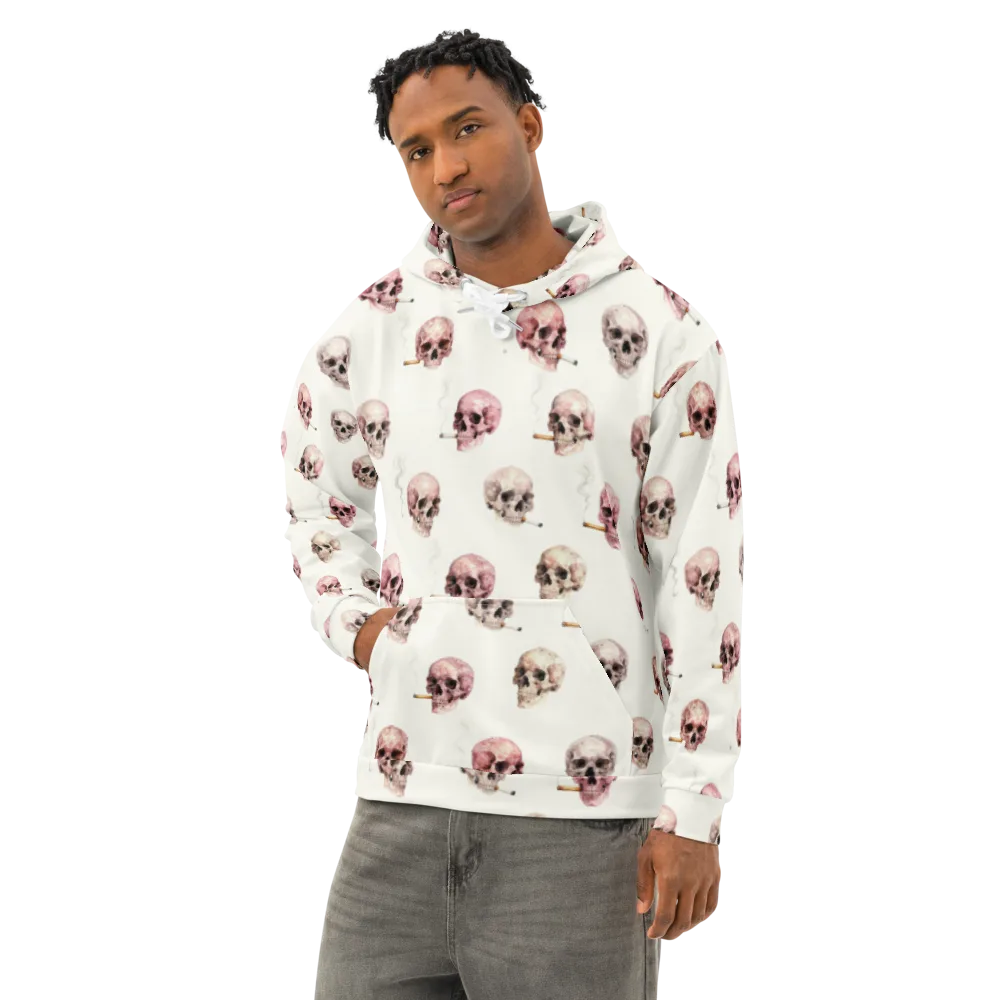 Rosebone Revue on Cotton Hoodie — Left Front