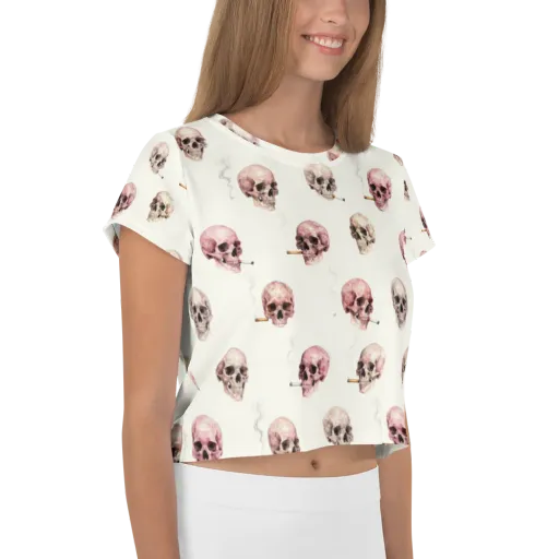 Rosebone Revue on a Crop Tee
