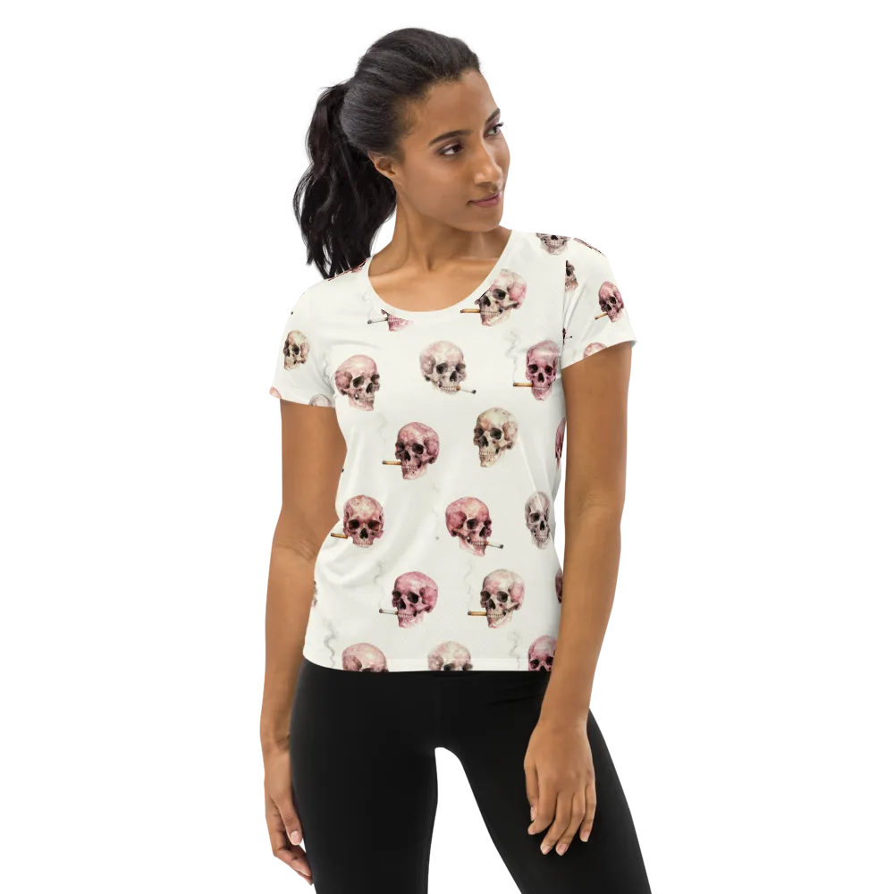 Rosebone Revue on Women's Athletic T-Shirt — Front