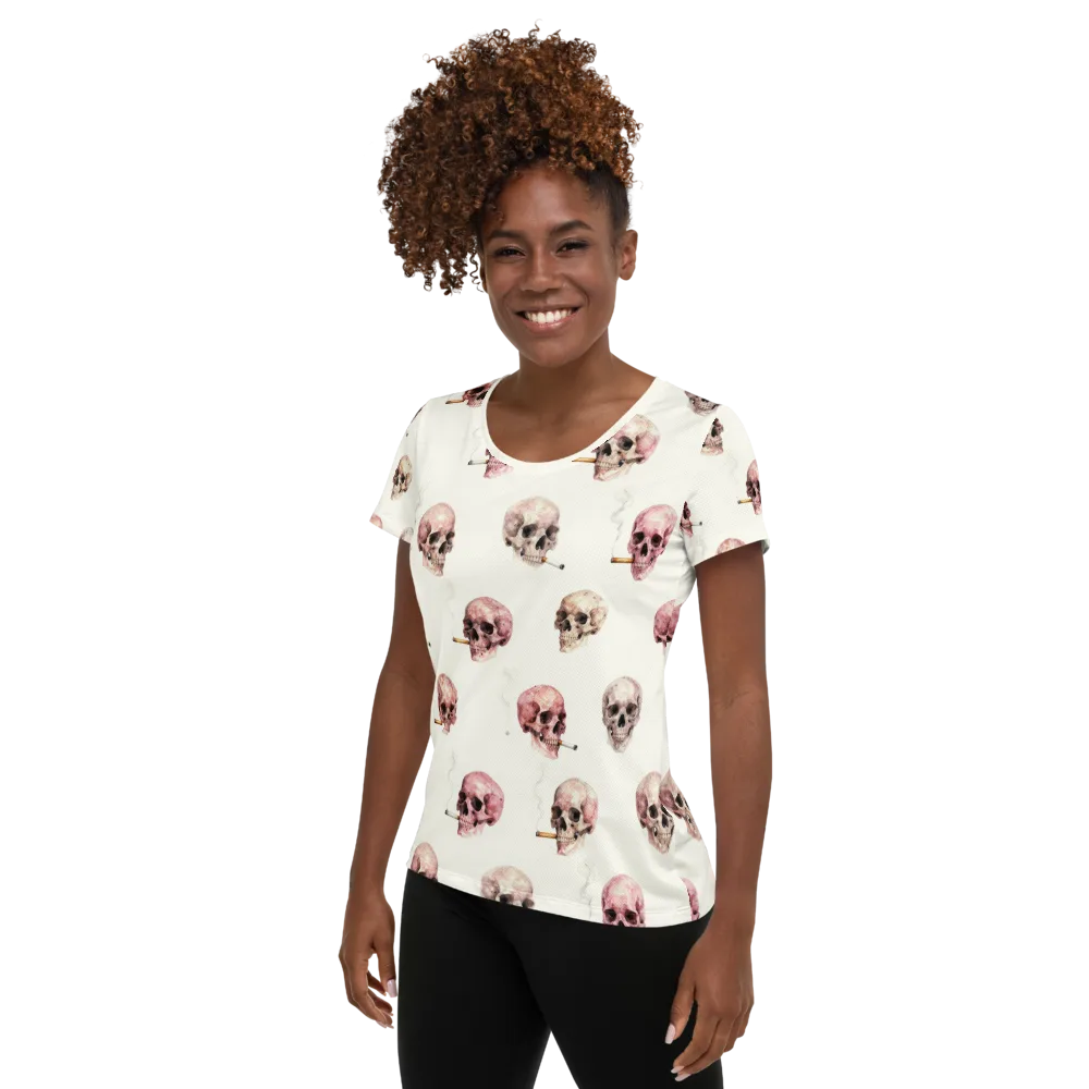 Rosebone Revue on Women's Athletic T-Shirt — Left