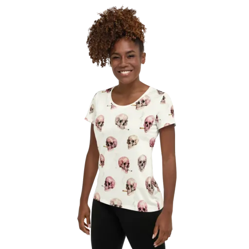 Rosebone Revue on a Women's Athletic T-Shirt