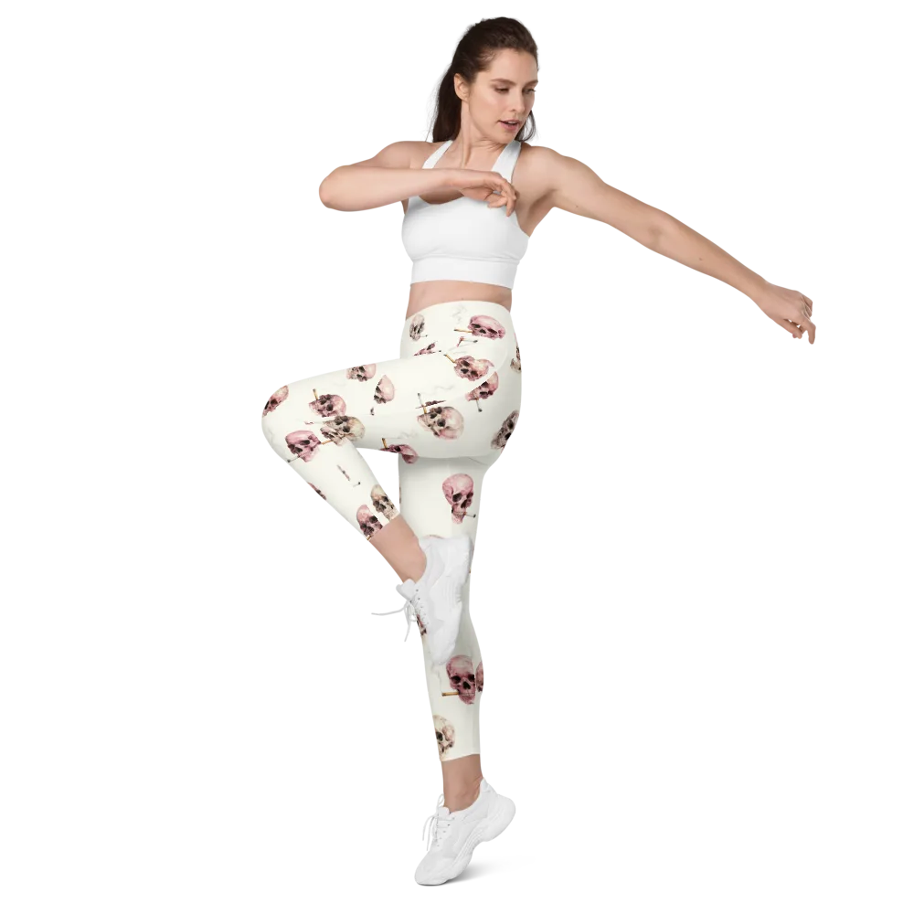 Rosebone Revue on Leggings with Pockets — Left Front