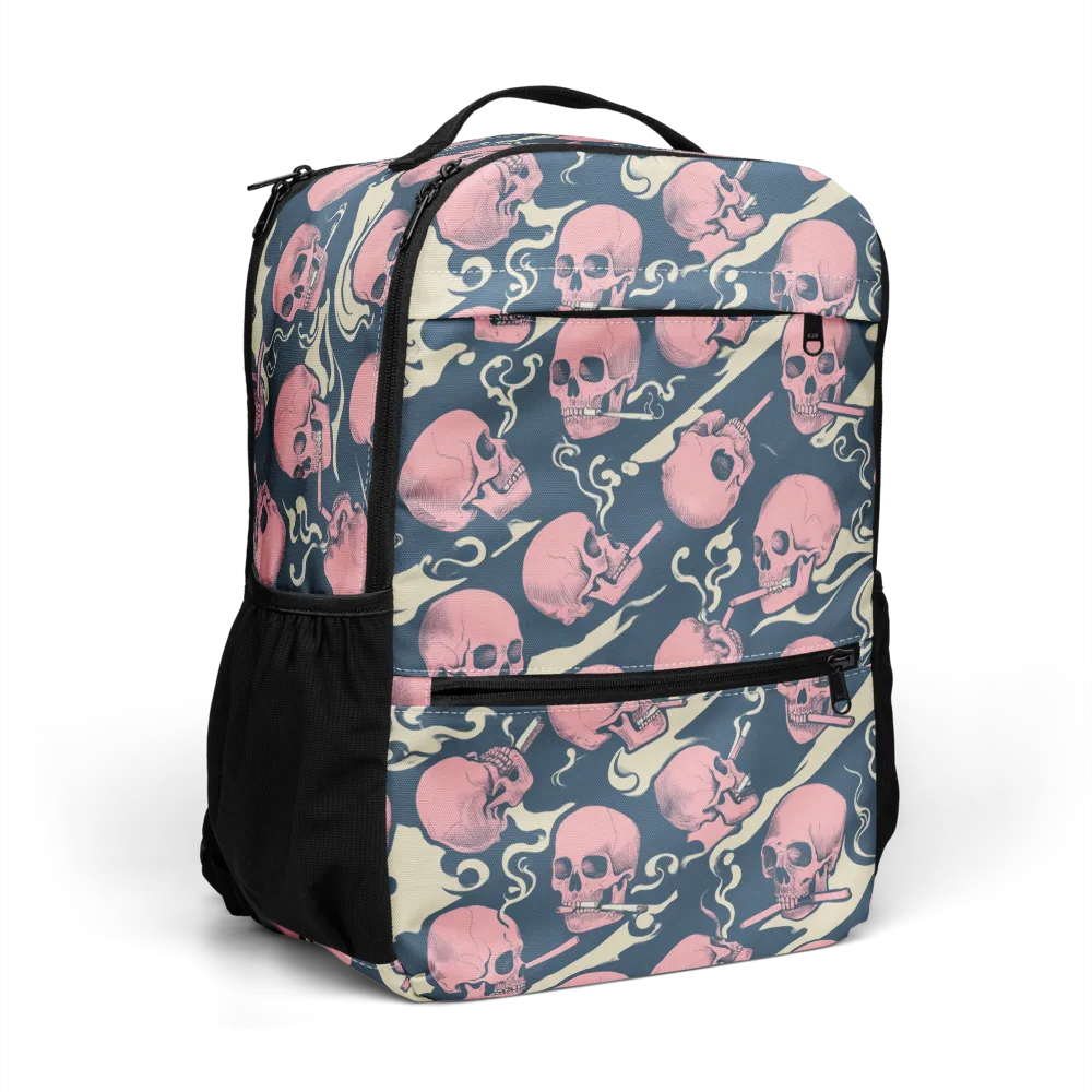 Pink Smoke Afterlife on Utility Backpack — Right Front