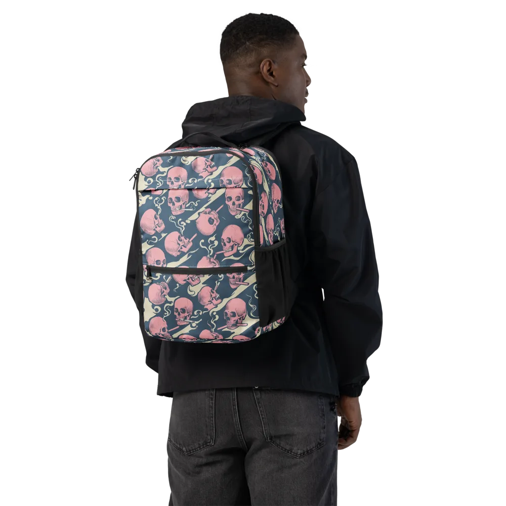 Pink Smoke Afterlife on Utility Backpack — Back