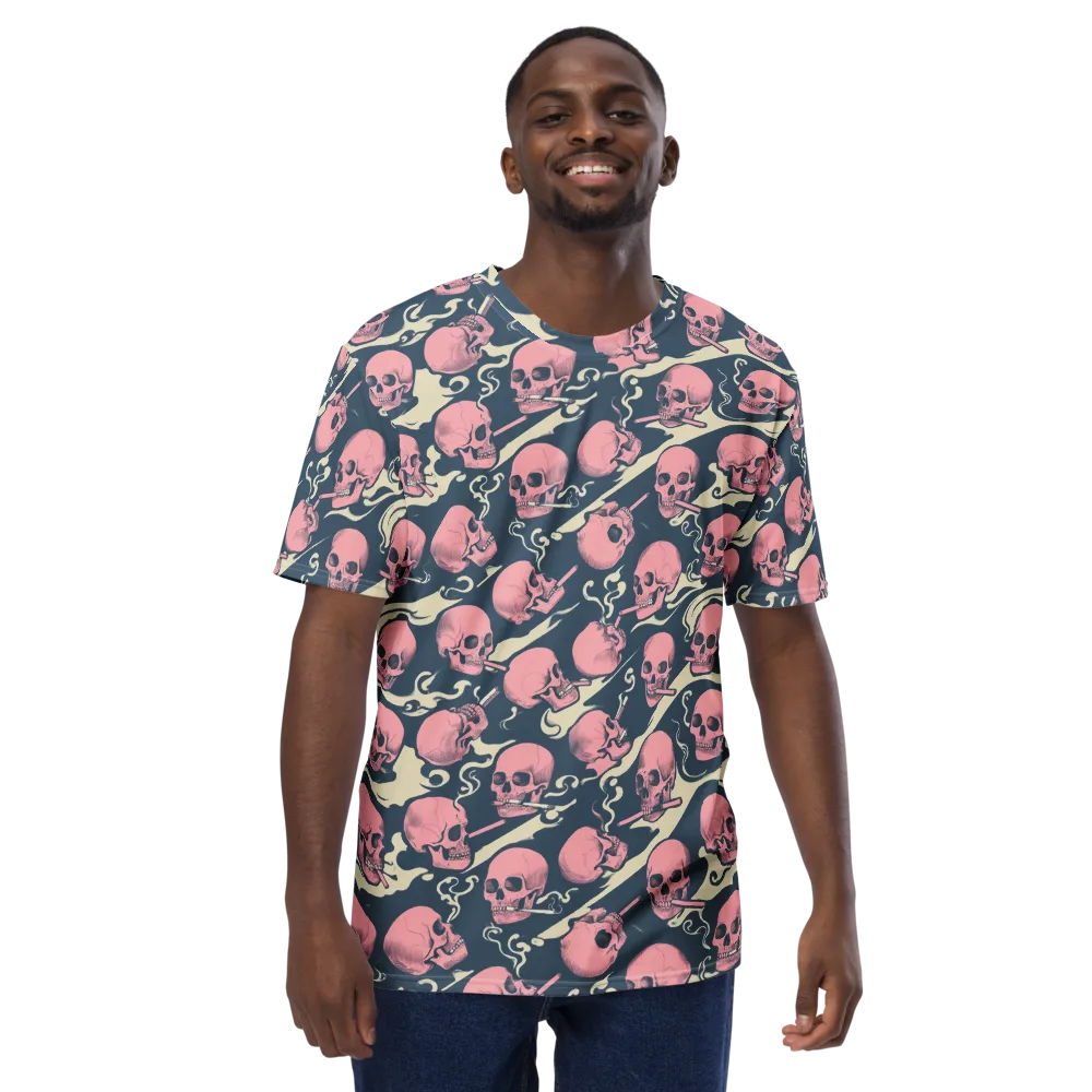 Pink Smoke Afterlife on Men's Crew Neck T-Shirt — Front