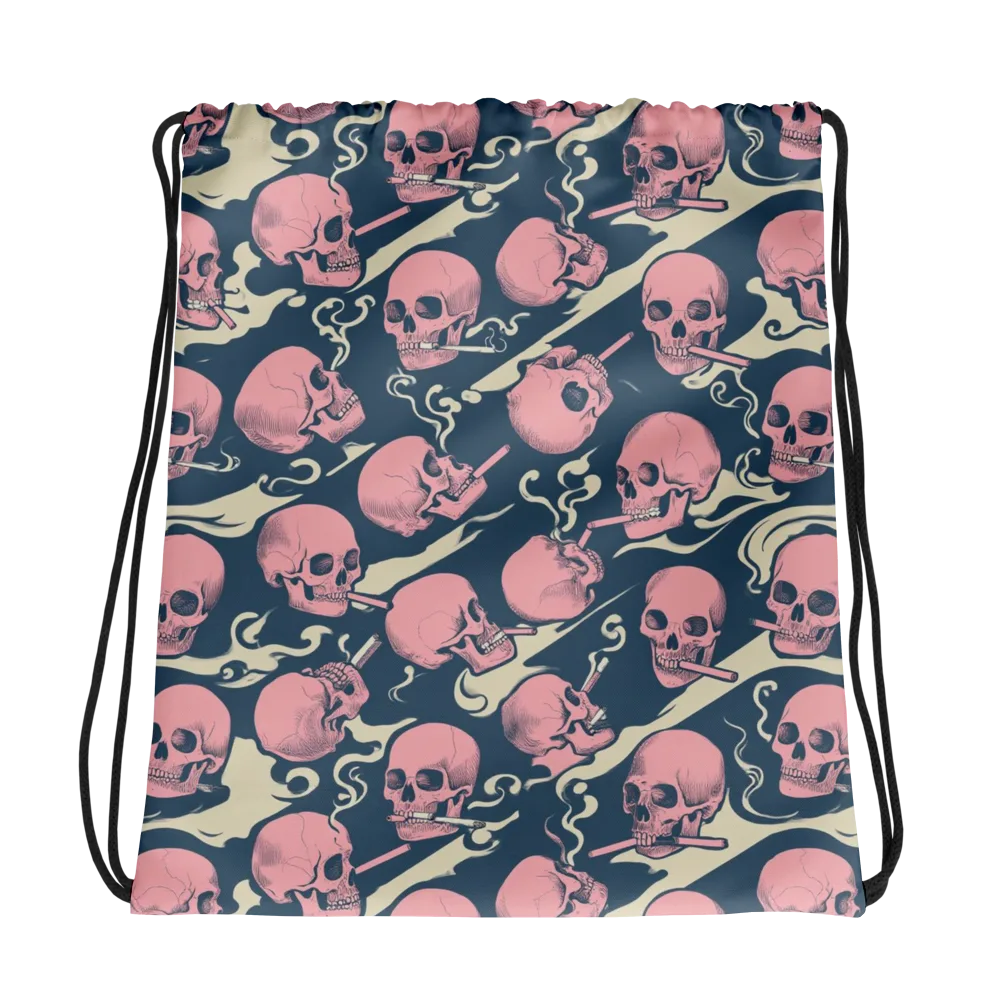 Pink Smoke Afterlife on Drawstring Bag — Photo