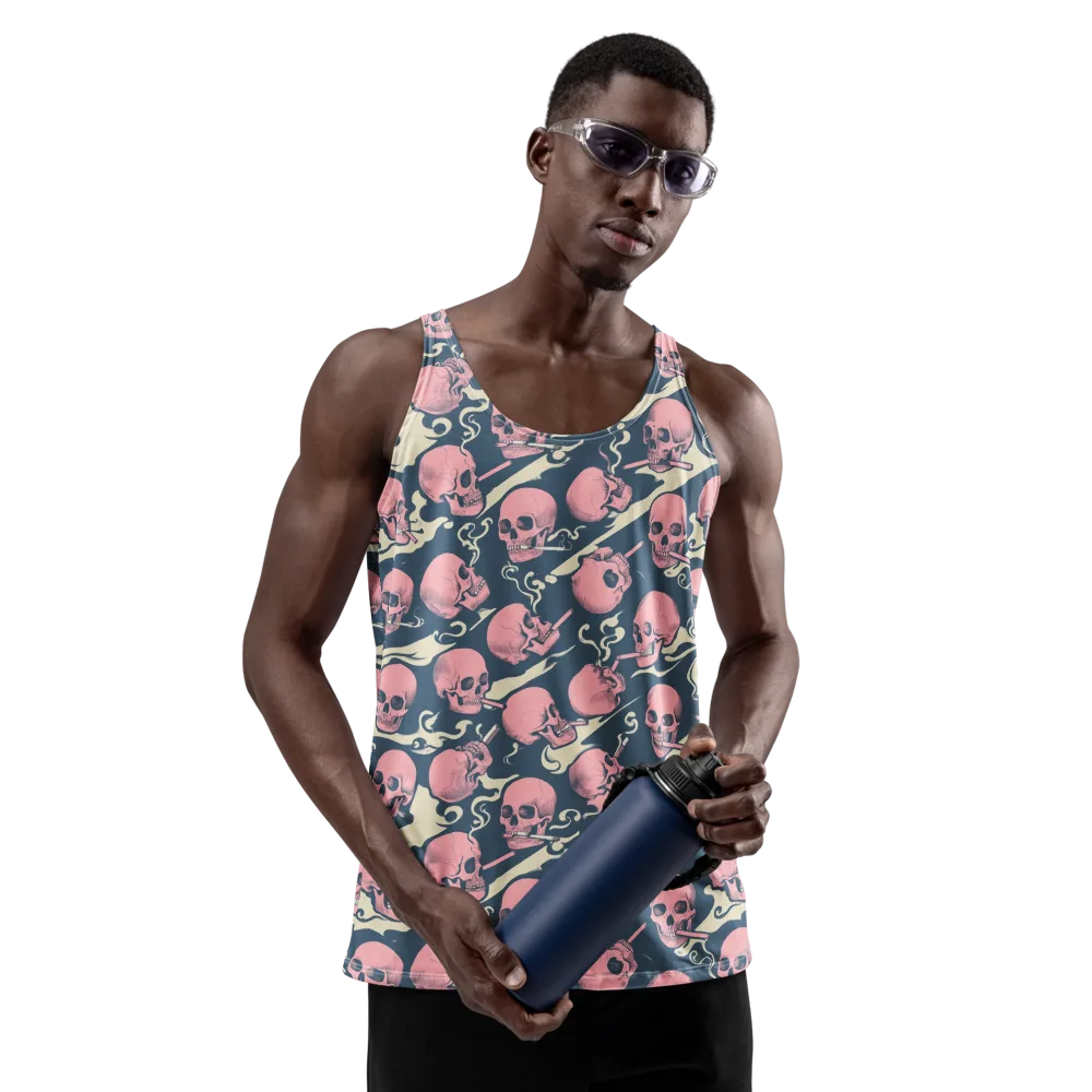 Pink Smoke Afterlife on Men's Tank Top — Front