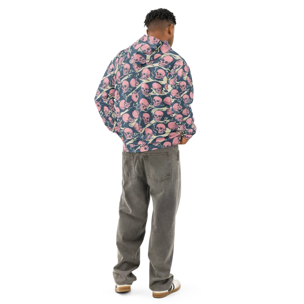 Pink Smoke Afterlife on Cotton Hoodie — Back