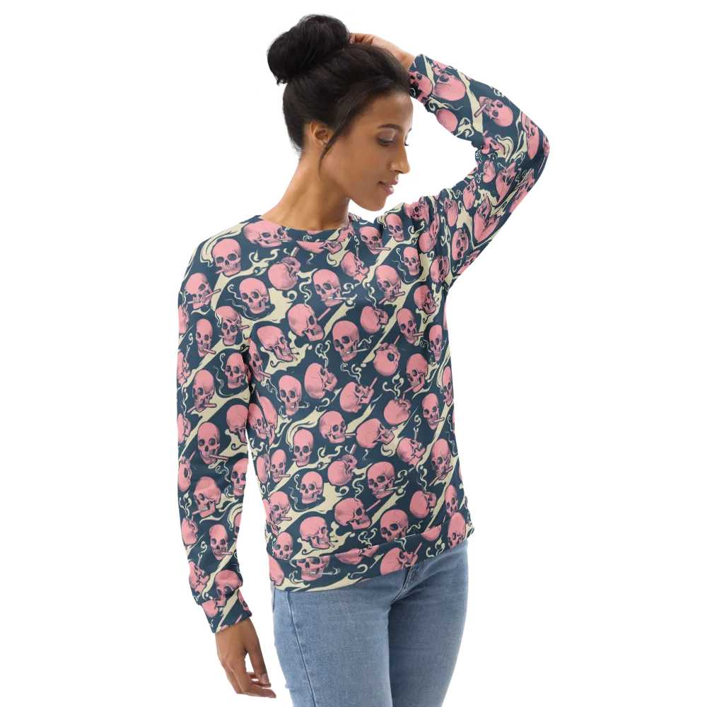 Pink Smoke Afterlife on Sweatshirt — Right Front