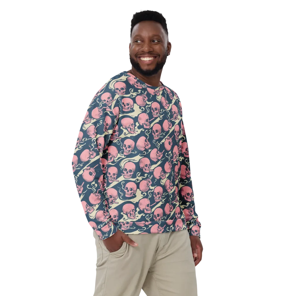 Pink Smoke Afterlife on Sweatshirt — Front