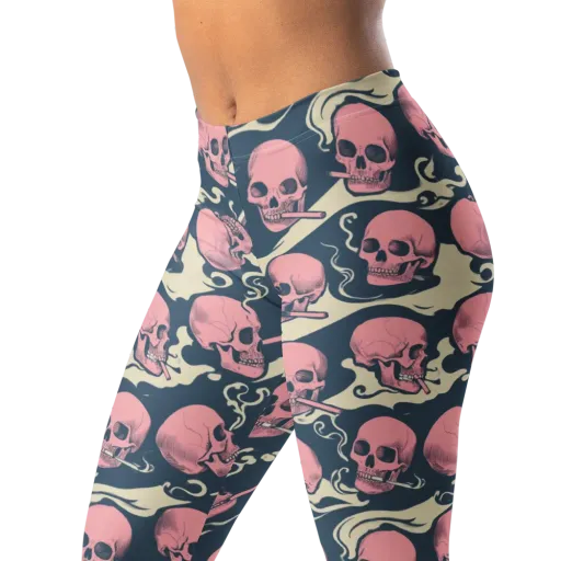 Pink Smoke Afterlife on a Leggings