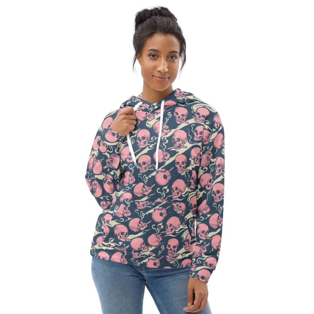 Pink Smoke Afterlife on Hoodie — Front