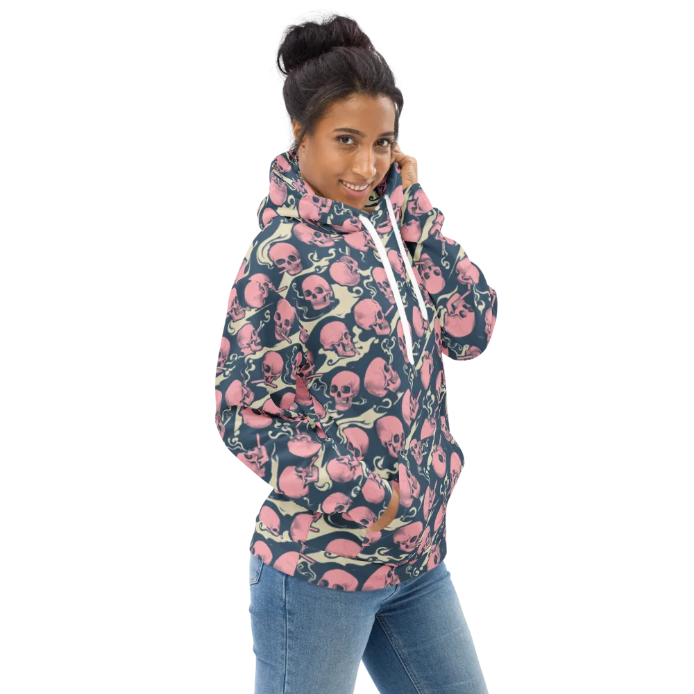 Pink Smoke Afterlife on Hoodie — Right