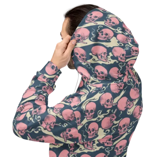 Pink Smoke Afterlife on a Hoodie