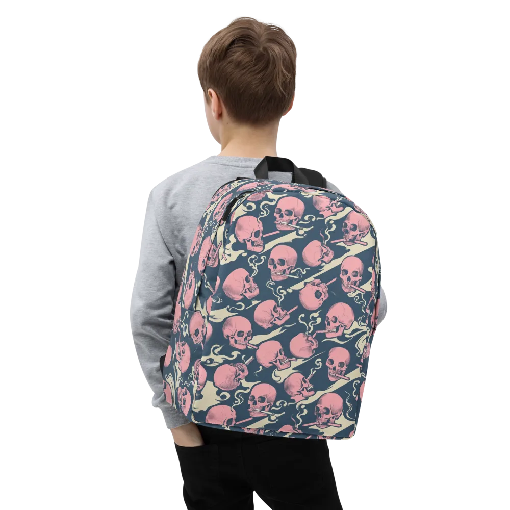Pink Smoke Afterlife on Minimalist Backpack — Zoomed-in