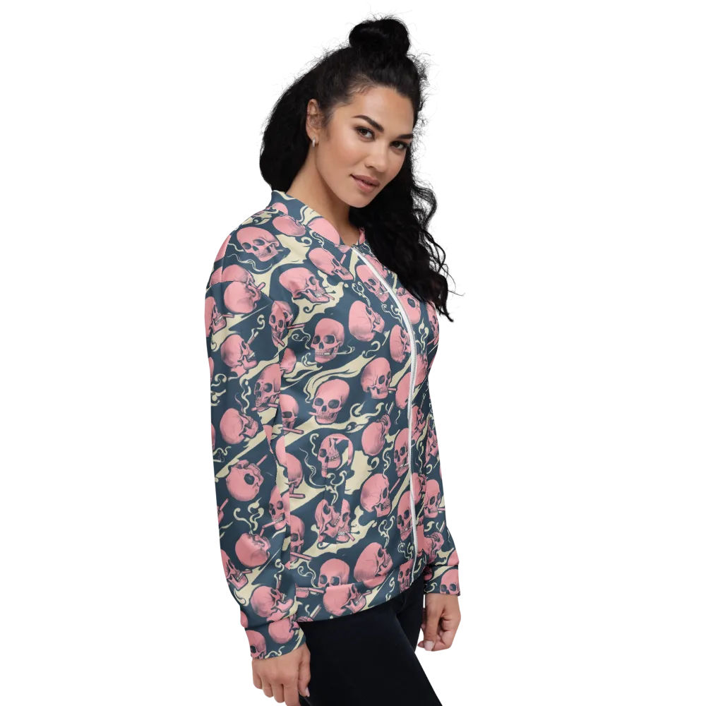 Pink Smoke Afterlife on Bomber Jacket — Right