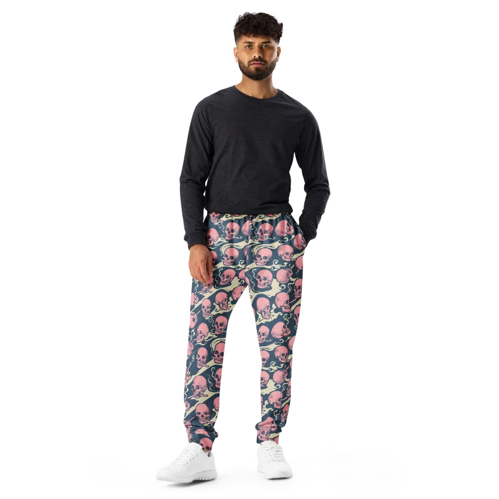 Pink Smoke Afterlife on Men's Joggers — Front