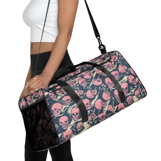 Pink Smoke Afterlife on a Duffle Bag