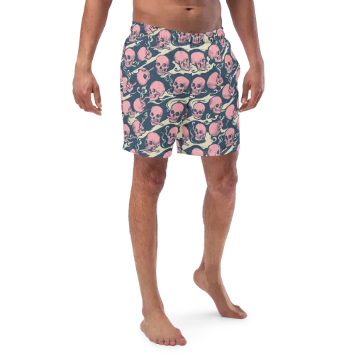 Pink Smoke Afterlife on a Swim Trunks