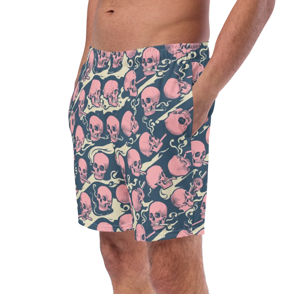 Pink Smoke Afterlife on Swim Trunks — Left Front