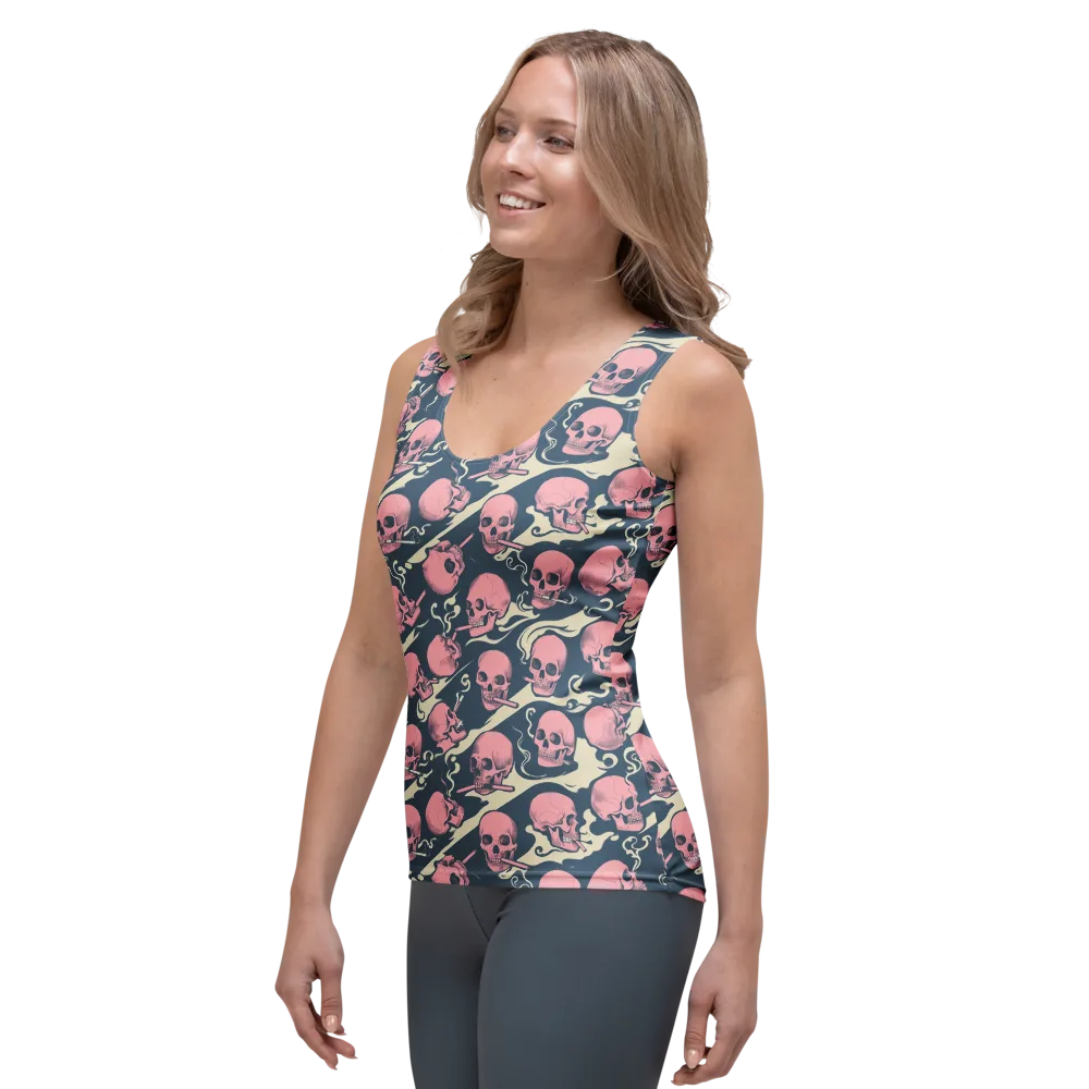 Pink Smoke Afterlife on Women's Tank Top — Left Front
