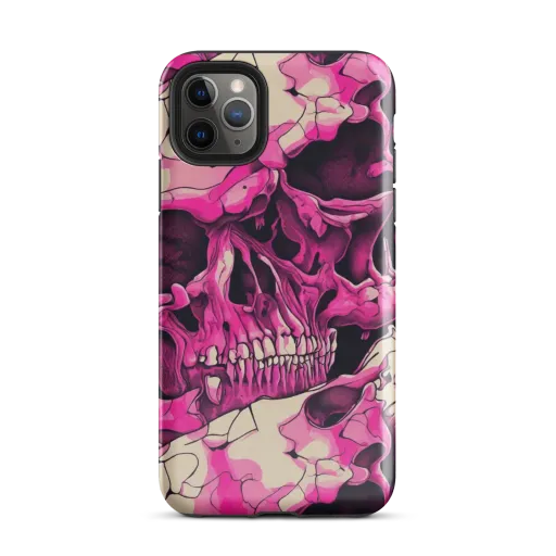 Fuchsia Bones on a Tough Case for iPhone®