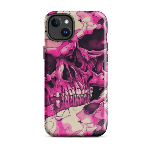 Fuchsia Bones on a MagSafe Tough Case for iPhone®