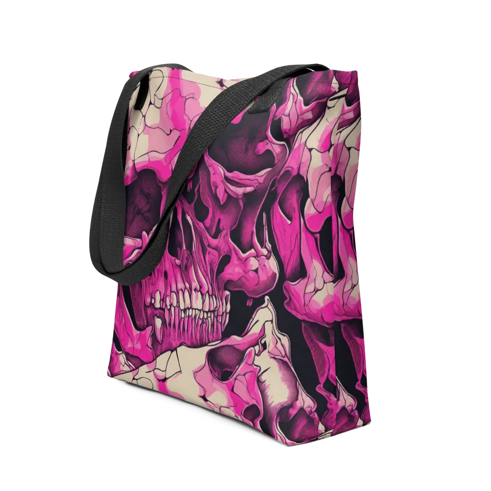Fuchsia Bones on Tote Bag — Front