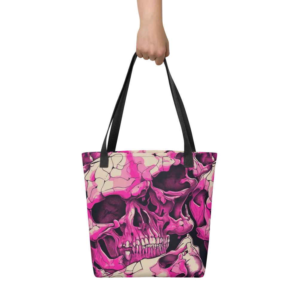 Fuchsia Bones on Tote Bag — Front