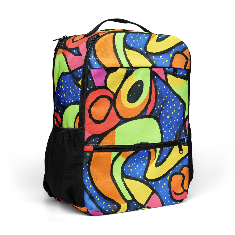 Electric Petal on Utility Backpack — Right Front