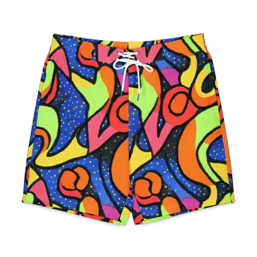 Electric Petal on a Men's Board Shorts