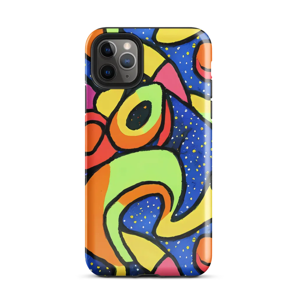 Electric Petal on Tough Case for iPhone® — Front