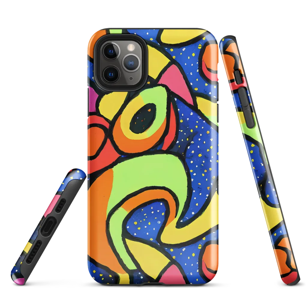 Electric Petal on Tough Case for iPhone® — Front