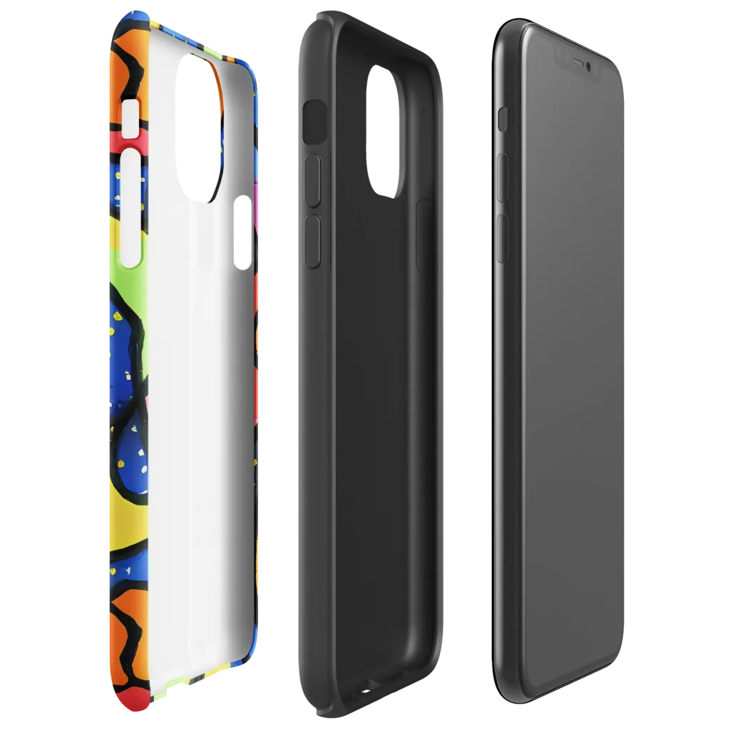Electric Petal on Tough Case for iPhone® — Right