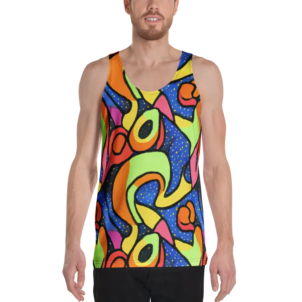 Electric Petal on Men's Tank Top — Front