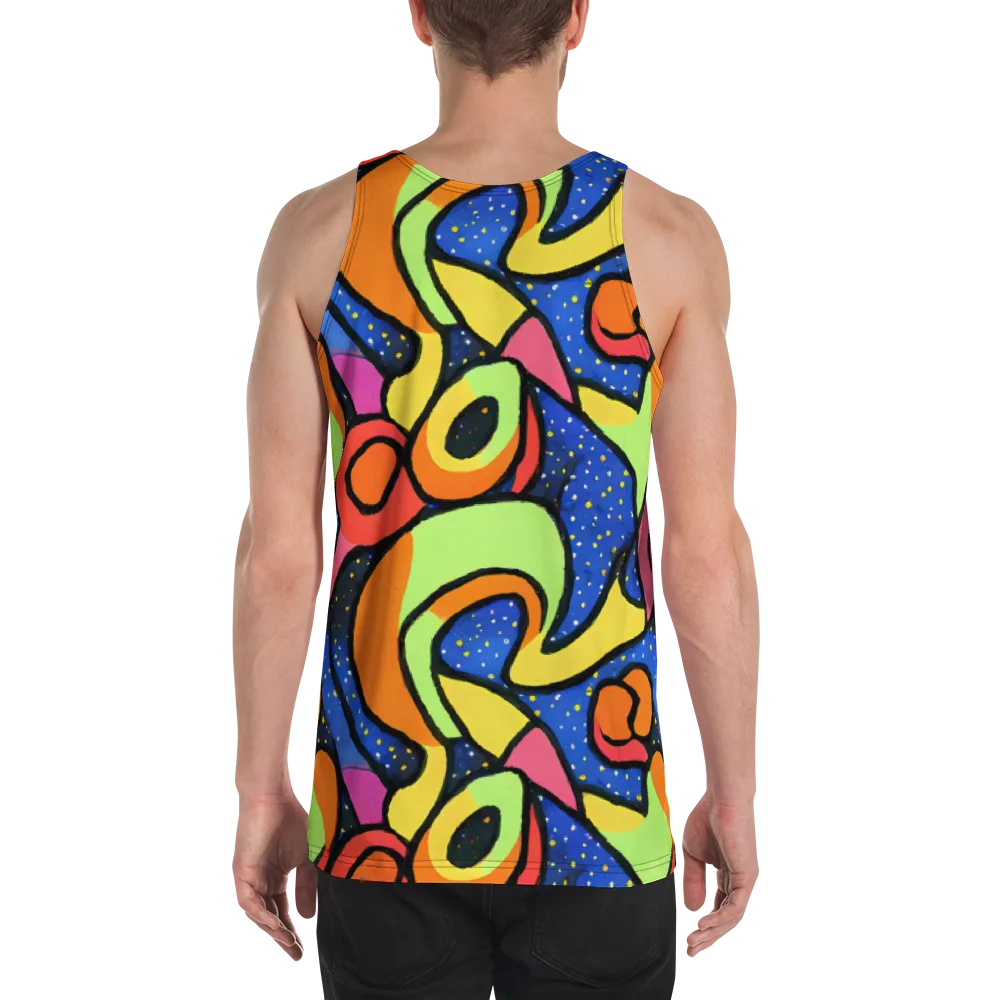 Electric Petal on Men's Tank Top — Back