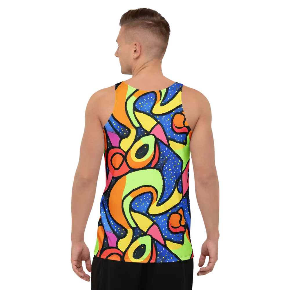 Electric Petal on Men's Tank Top — Back